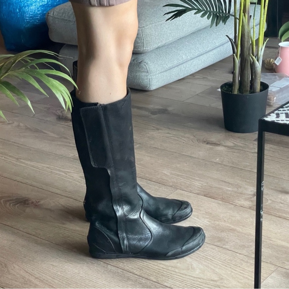 Palladium Genuine Leather Black Dress Boots
